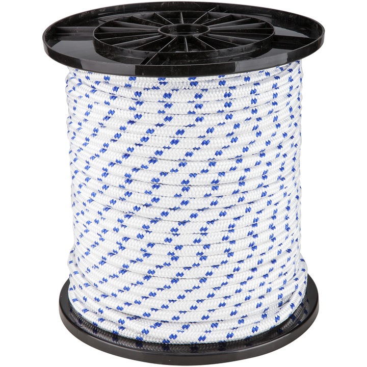 Cordelina PP 1001 EvoTools, 6mm x 200m, Alb/Albastru, Rola