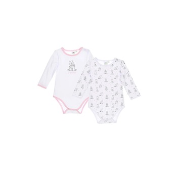 Set 2 body, Disney, Winny the Pooh, bumbac, alb Set 2 body, Disney, Winny the Pooh, bumbac, alb