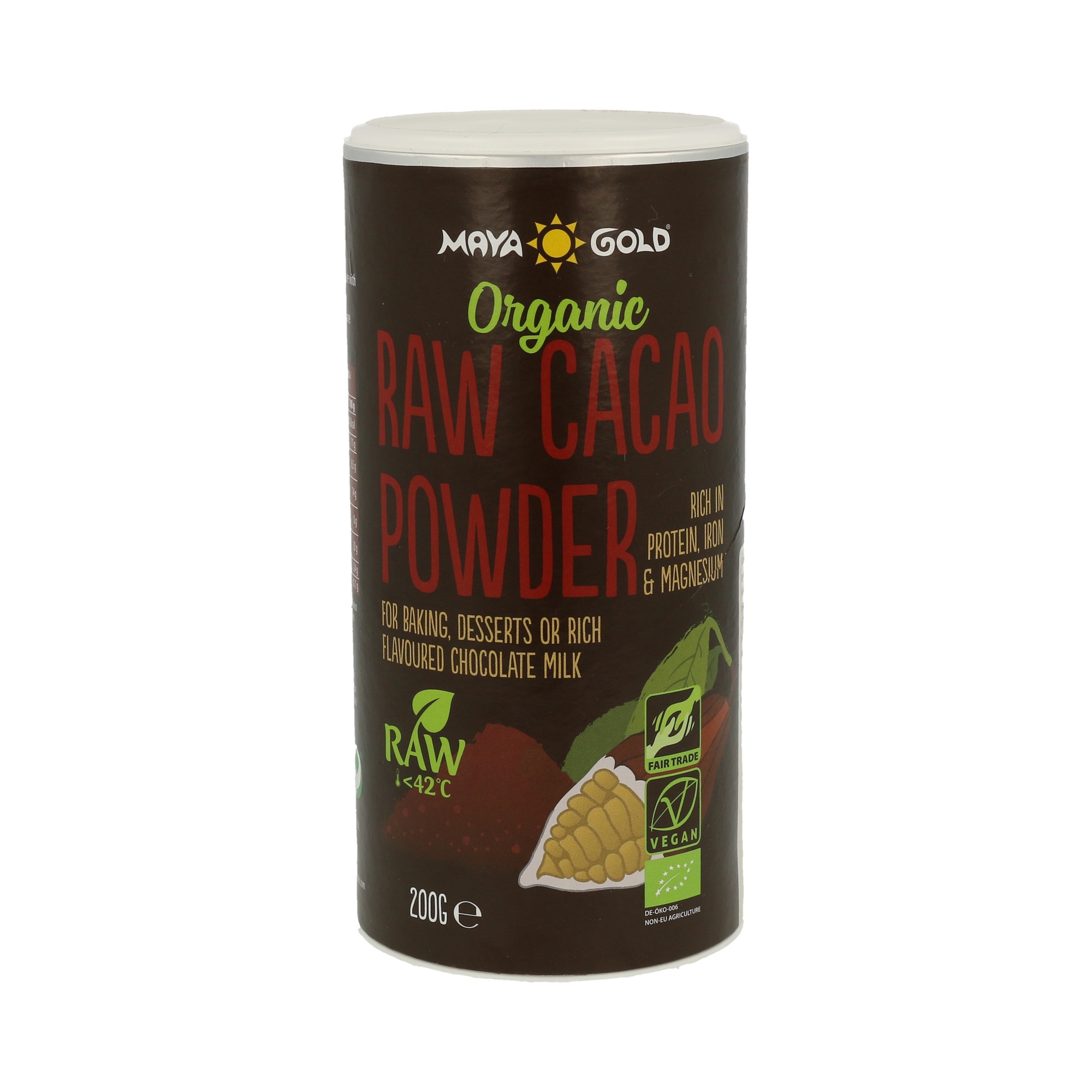 Cacao raw, Maya Gold, pudra ecologica 200g