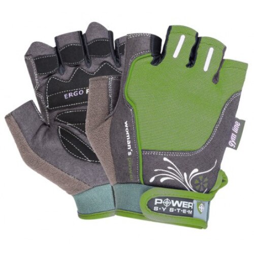 Manusi sala gym fitness dama Woman's Power, marime XS, verde