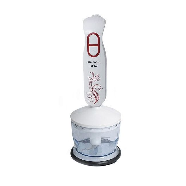 Mixer vertical cu recipient Eldom, 2 trepe de viteza, 350W, 0.7L, culoare rosu