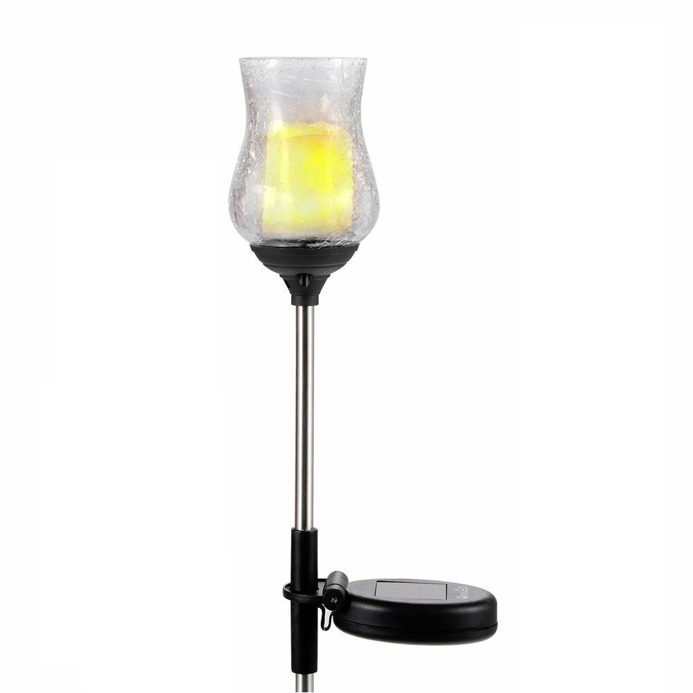 Lampa solara pentru gradina sau terasa in forma de floare Lalea, lumina alba calda, ATS