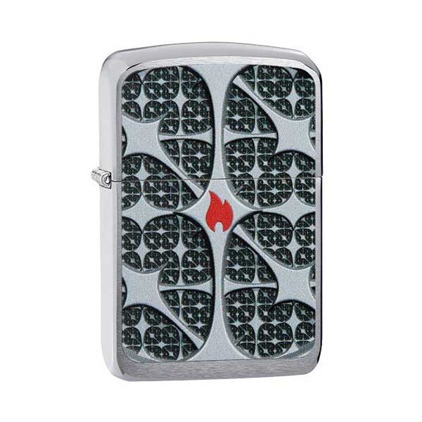Bricheta Zippo Silver Texture