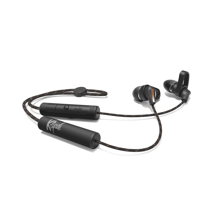 Спортни слушалки за поставяне в ушите Klipsch T5, черни