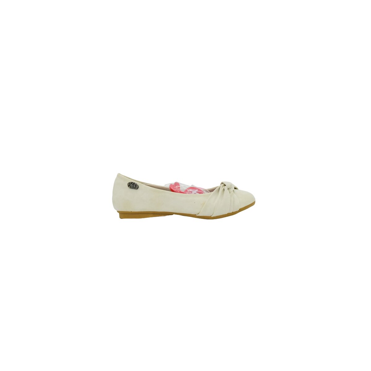 Balerini Xti Kids, din piele ecologica, Crem