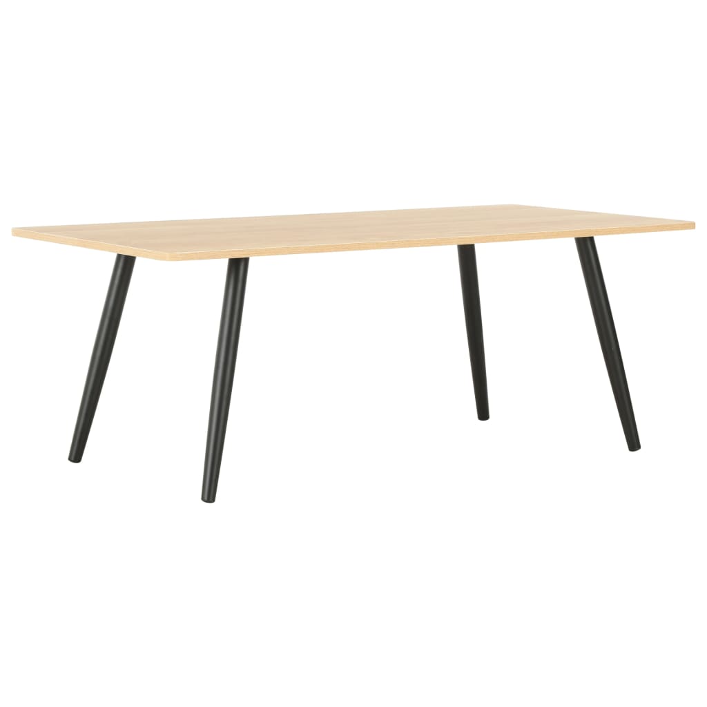 Masuta de cafea, vidaXL, PAL/Otel, 120 x 60 x 46 cm, Maro