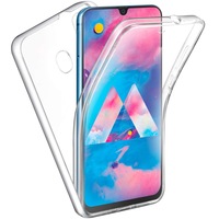 Husa silicon Samsung Galaxy M30 / A40s, NytroG 360 Fata-Spate, Transparent