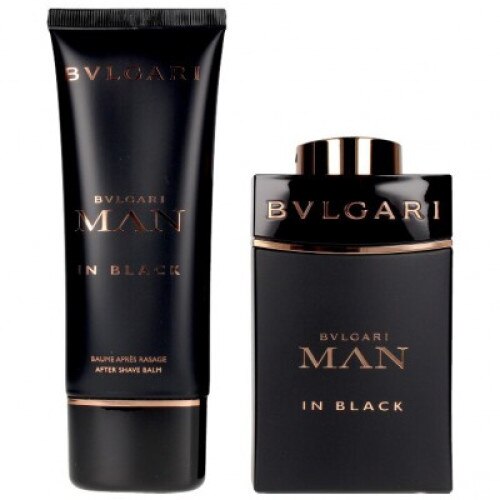 Set Apa de parfum Bvlgari Man in Black Eau de Parfum 100ml + After Shave Balsam 100ml, Barbati, 100 ml