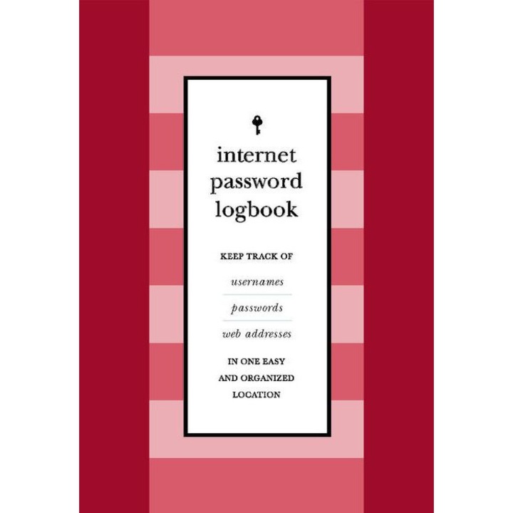 Internet Password Logbook (red Leatherette) - Editors Of Rock Point