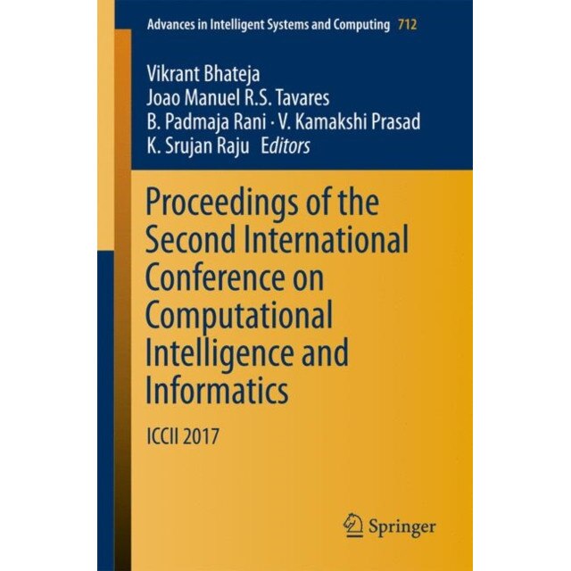 Proceedings of the Second International Conference on Computational Intelligence and Informatics de Vikrant Bhateja