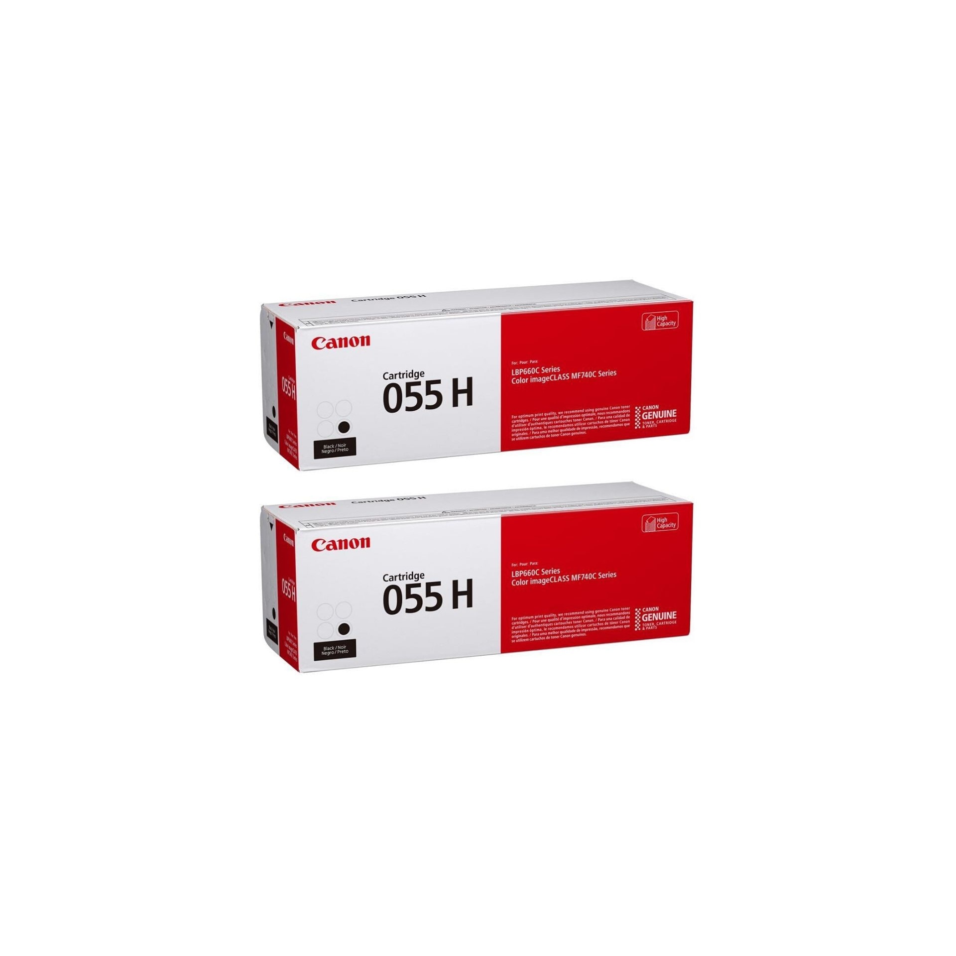 Pachet cartuse toner CRG-055HBK negru x2 Canon original 15200 pagini