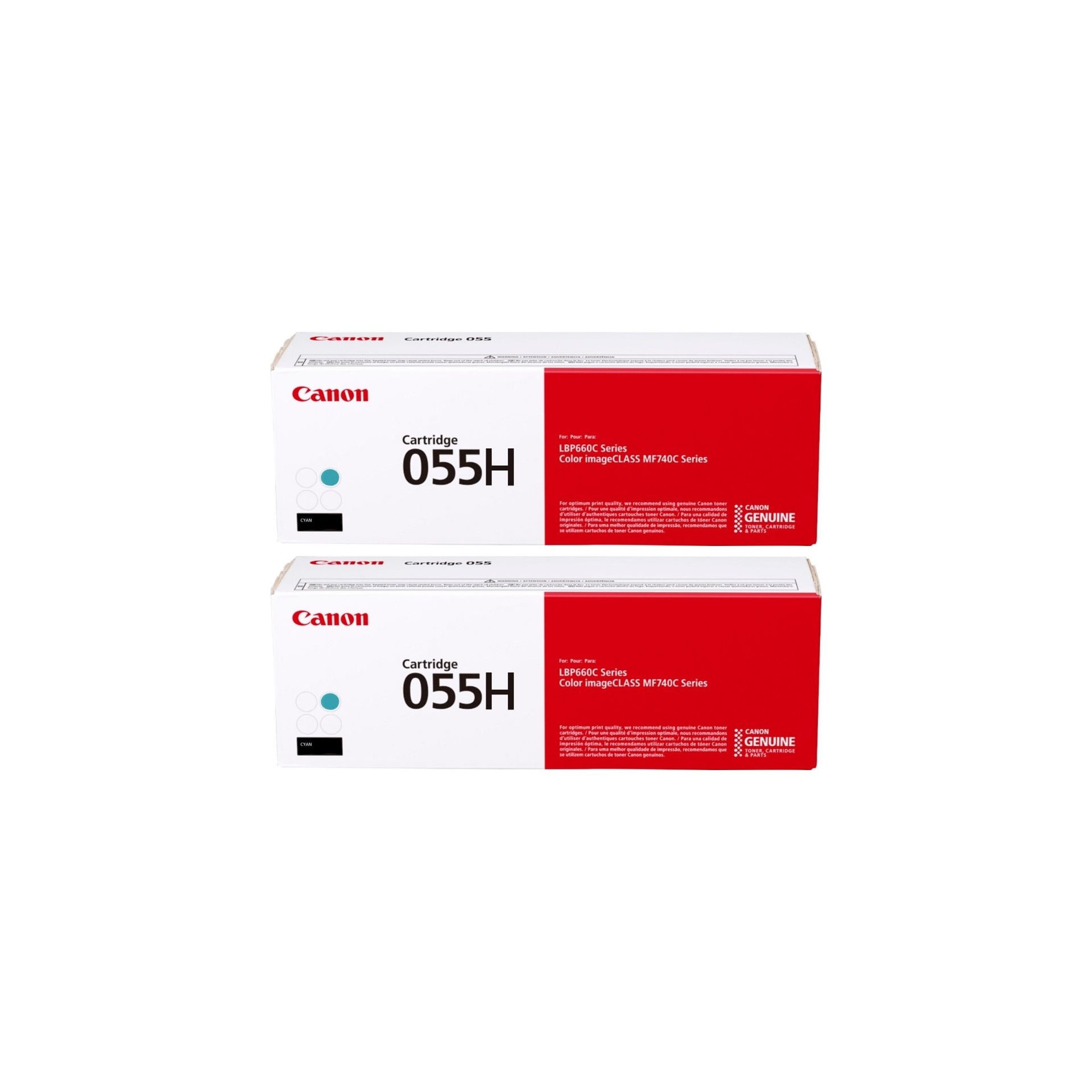 Pachet cartuse toner CRG-055HC cyan x2 Canon original 11800 pagini