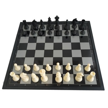 Joc sah magnetic in cutie plastic 25*25 cm ,negru cu alb, ClauM Joc sah magnetic in cutie plastic 25*25 cm ,negru cu alb, ClauM