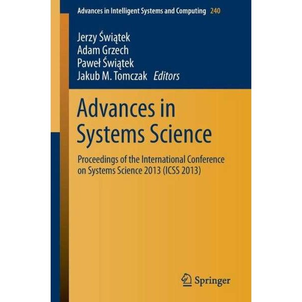 Advances in Systems Science de Jerzy Swiątek