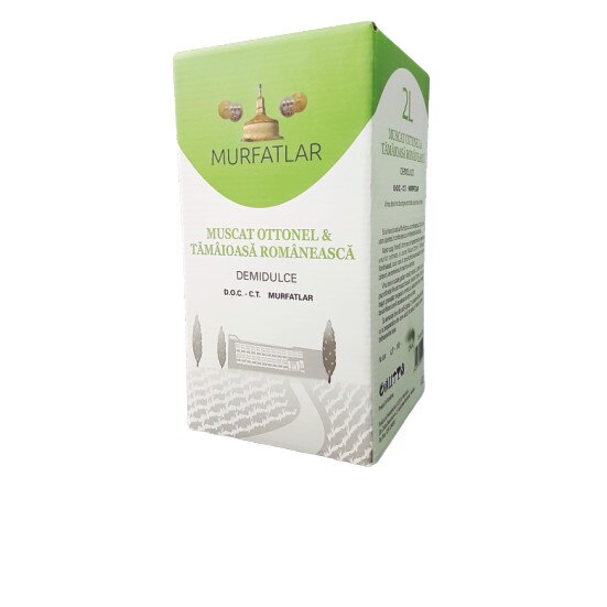 Vin alb demidulce Muscat Ottonel & Tamaioasa Romaneasca, Statiunea Murfatlar, DOC - 2L