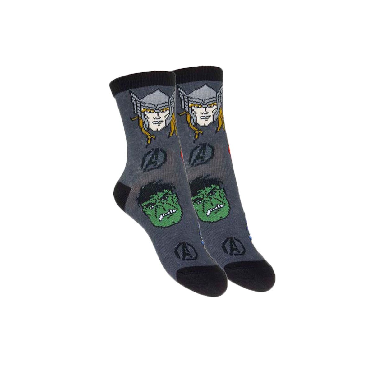 Sosete baieti, Avengers, gri