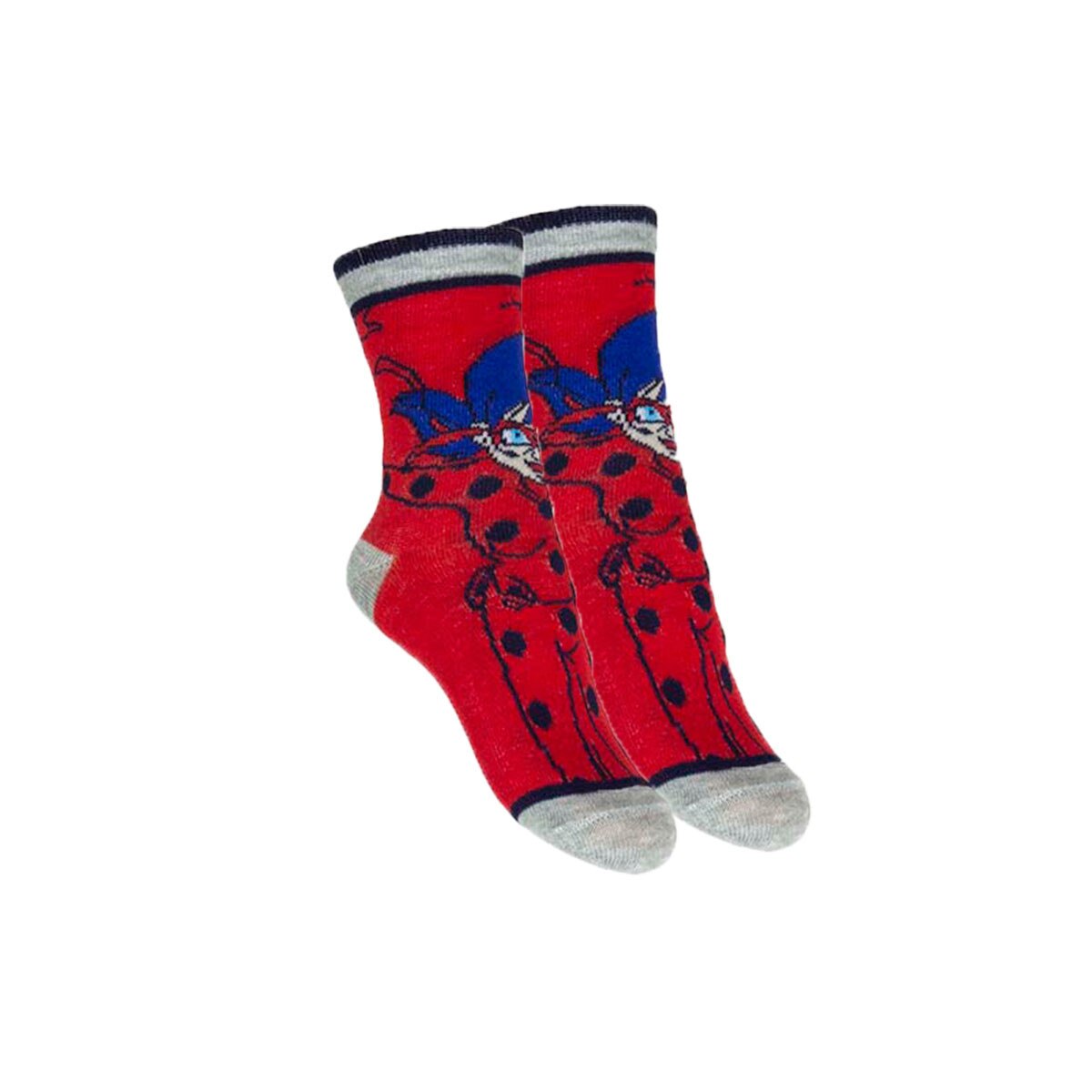 Sosete fete, Miraculous Ladybug, rosii