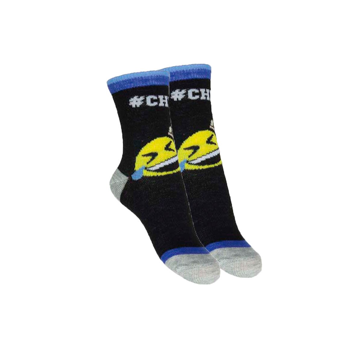 Sosete copii,Emoji,negre