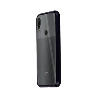Husa magnetica 360° Xiaomi Redmi 7 Fashion Case, Aluminiu/Sticla, Negru Husa magnetica 360° Xiaomi Redmi 7 Fashion Case, Aluminiu/Sticla, Negru