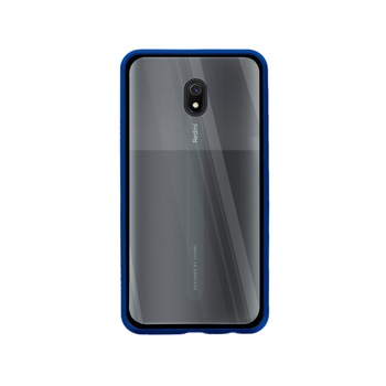 Husa magnetica 360° Xiaomi Redmi 8A Fashion Case, Aluminiu/Sticla, Albastru Husa magnetica 360° Xiaomi Redmi 8A Fashion Case, Aluminiu/Sticla, Albastru