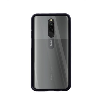 Husa magnetica 360° Xiaomi Redmi 8 Fashion Case, Aluminiu/Sticla, Negru Husa magnetica 360° Xiaomi Redmi 8 Fashion Case, Aluminiu/Sticla, Negru