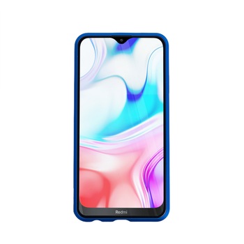 Husa magnetica 360° Xiaomi Redmi 8 Fashion Case, Aluminiu/Sticla, Albastru Husa magnetica 360° Xiaomi Redmi 8 Fashion Case, Aluminiu/Sticla, Albastru