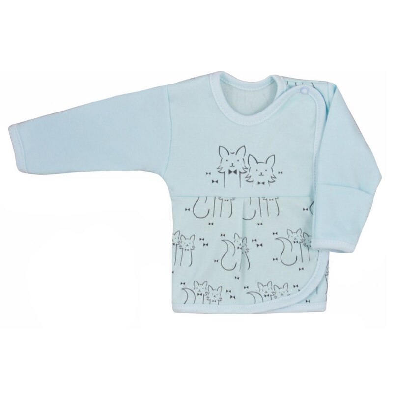 Bluza cu maneca lunga pentru baieti Koala Kociaki 05-996A, Albastru, 68 cm