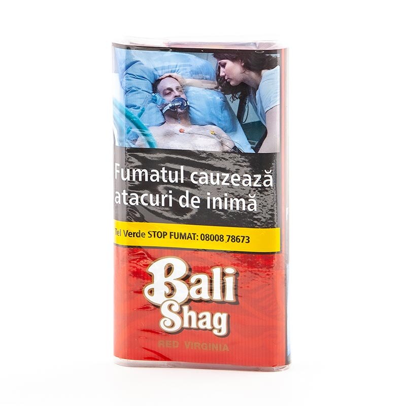 Tutun Bali Shag Red Virginia, 40g + Foite Natural Bucata