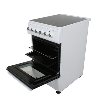 Aragaz electric total Studio Casa Mercur 4Z 50/60 cm, Cuptor electric, Plita vitroceramica cu 4 zone de gatire, Ventilator, Alb Aragaz electric total Studio Casa Mercur 4Z 50/60 cm, Cuptor electric, Plita vitroceramica cu 4 zone de gatire, Ventilator, Alb