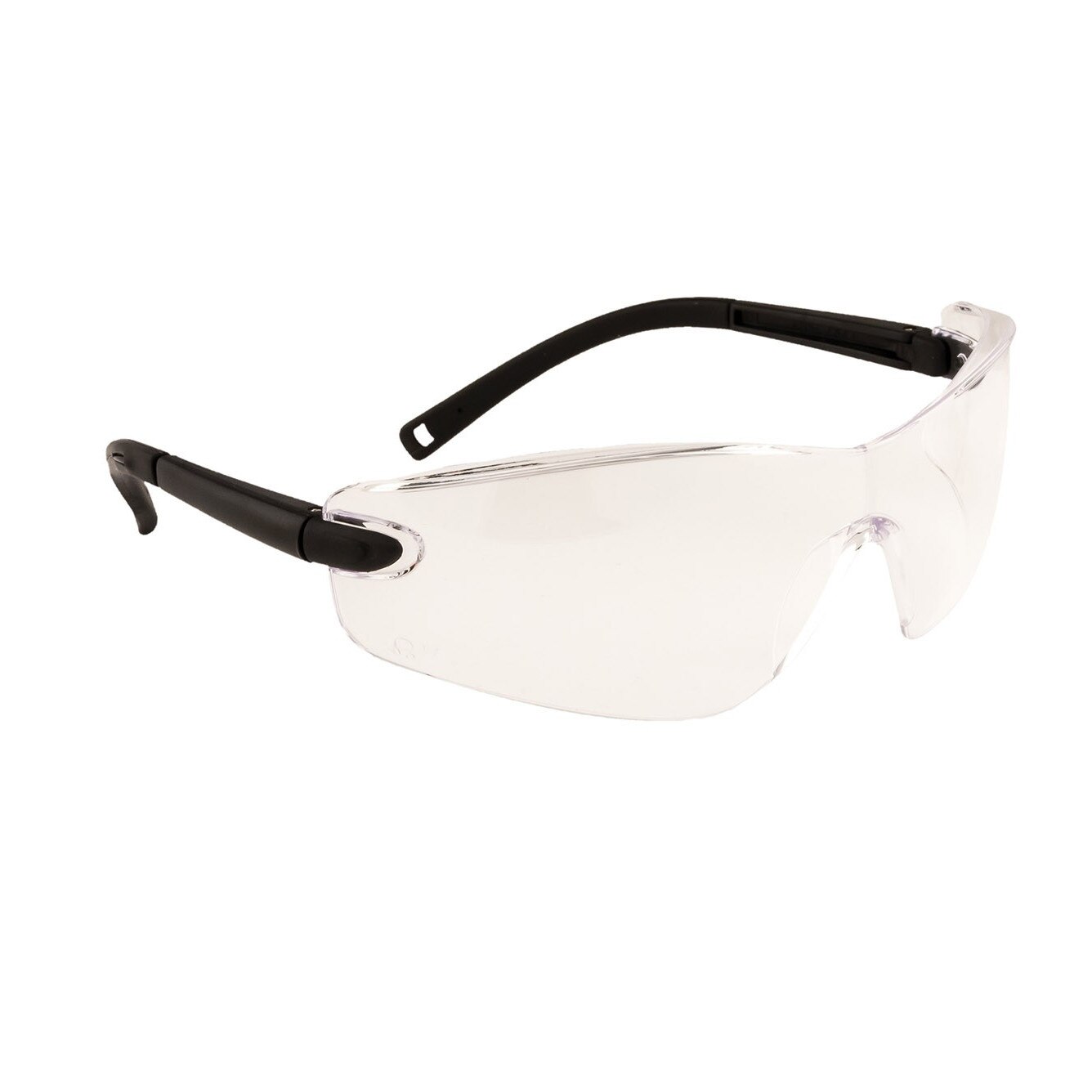 Ochelari cu lentile incolore, brate negre, snur inclus