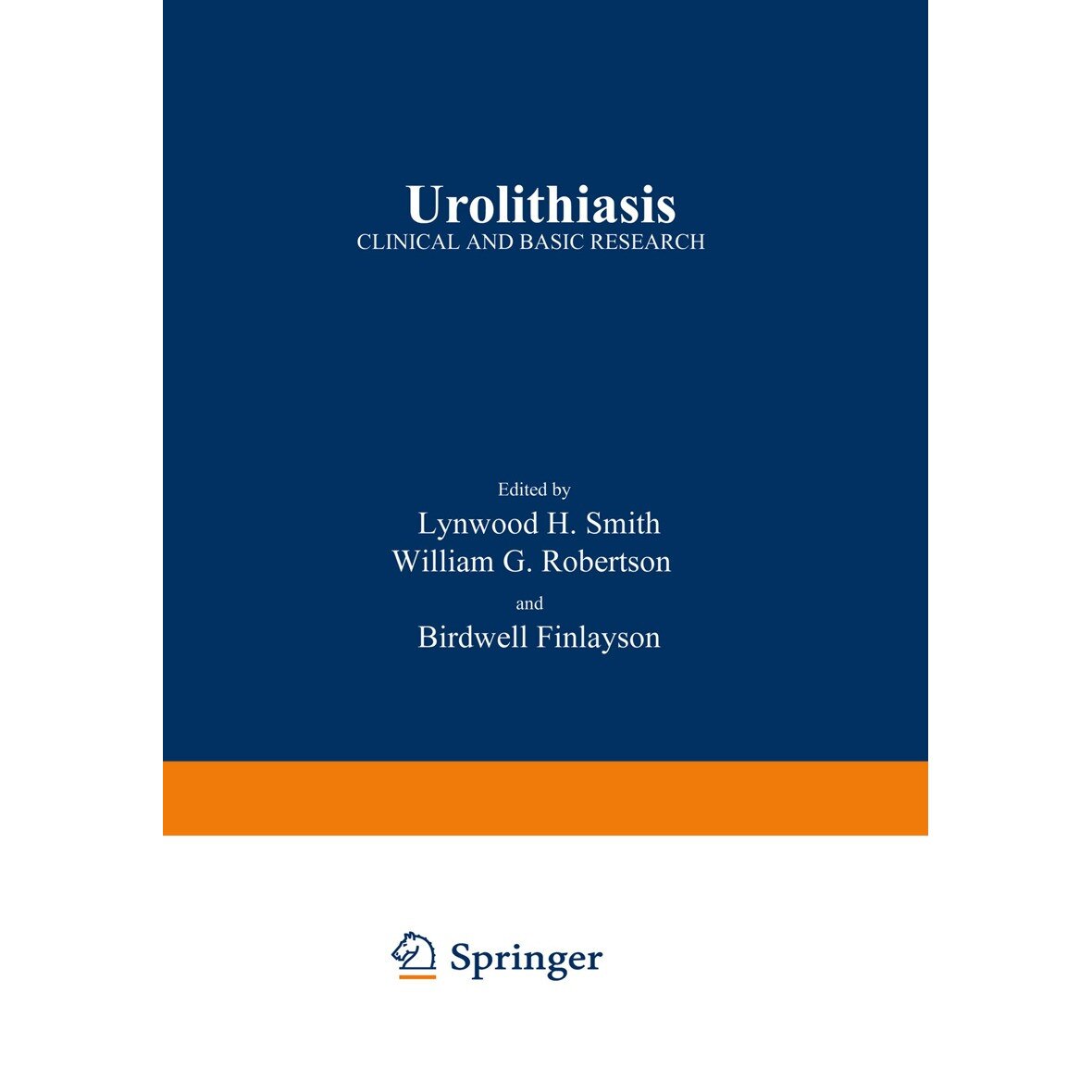 Urolithiasis de Lynwood H. Smith