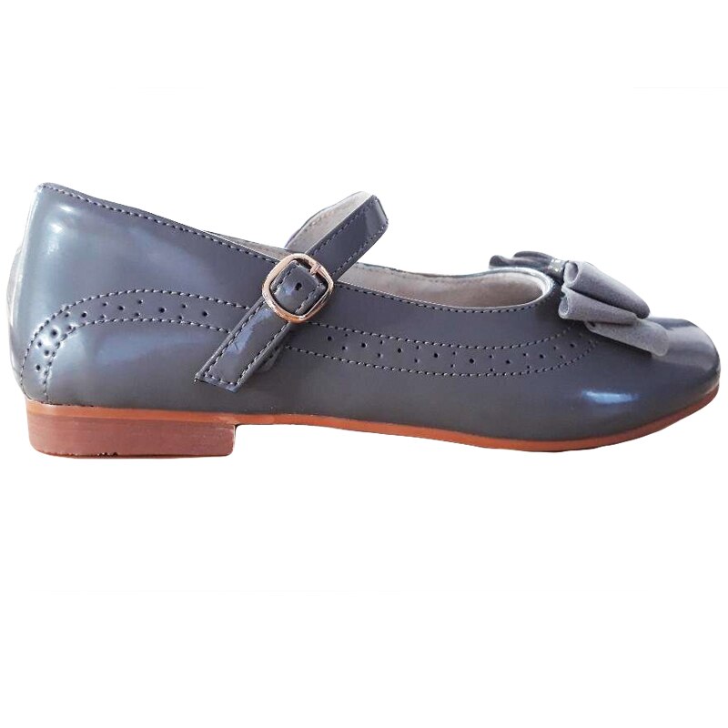 Pantofi copii din piele naturala Jose Pj Shoes, Gri