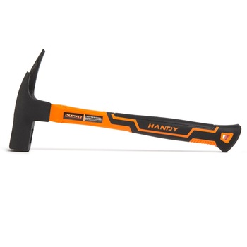 Ciocan profesional Handy, Cap din otel calit HRC 48-57 si maner din fibra de sticla, Capat magnetic pentru cuie, 345x162x23,3 mm, Portocaliu/Negru 10427 Ciocan profesional Handy, Cap din otel calit HRC 48-57 si maner din fibra de sticla, Capat magnetic pentru cuie, 345x162x23,3 mm, Portocaliu/Negru 10427