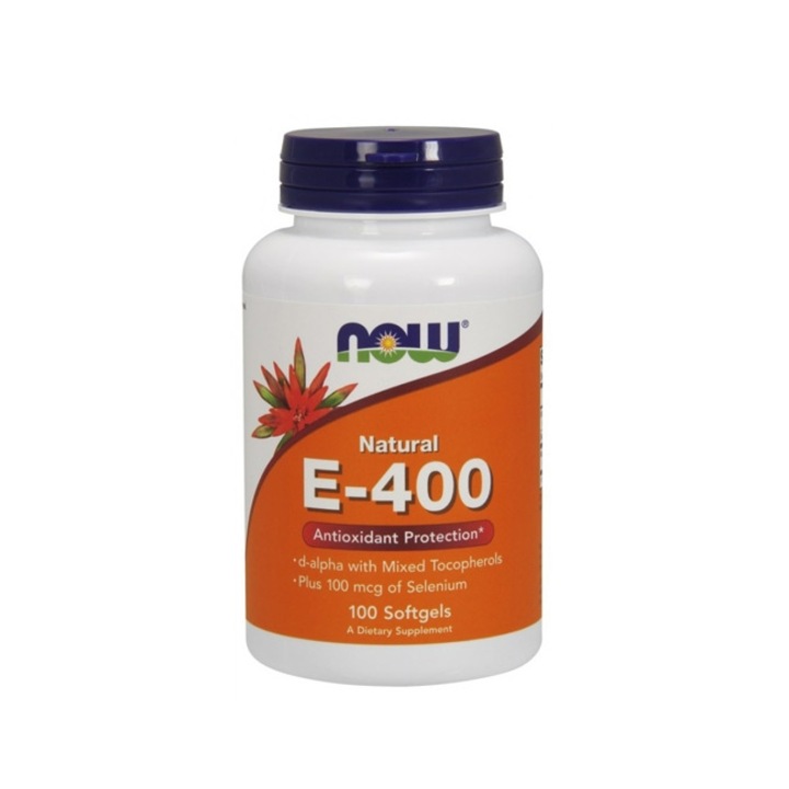 Vitamin E-400 IU /Mixed Tocopherols/ 100 Softgels NOW 100 Softgels