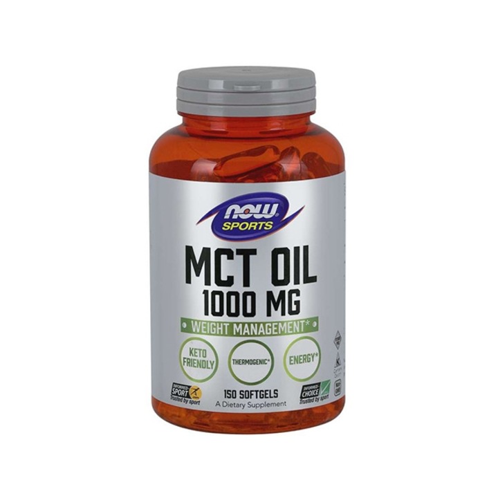 Хранителна добавка, Now, MCT Oil 1000 mg, 150 меки капсули