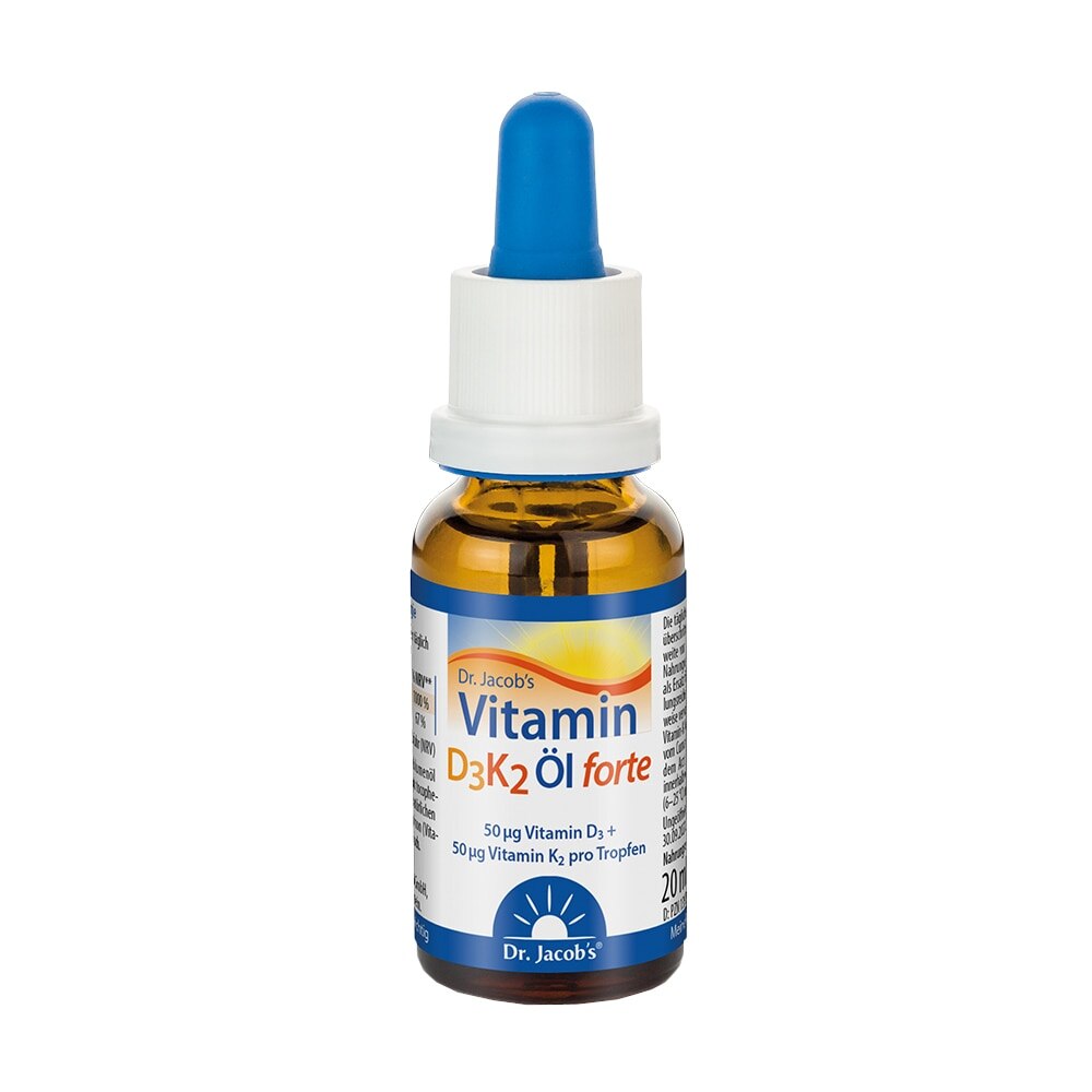 Vitamina D3K2 ulei forte 2000ui dr. Jacobs, 20ml