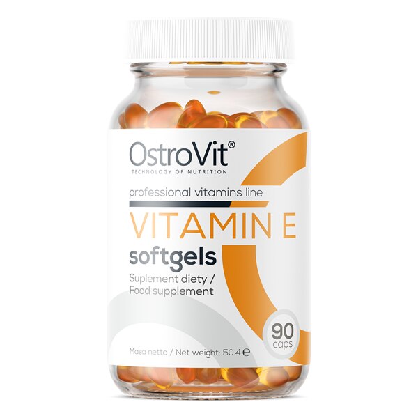 Supliment alimentar, Vitamina E, OstroVit Vitamin E Softgels - 90 capsule (90 doze)