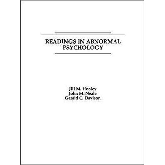 Readings in Abnormal Psychology de Jill M. Hooley