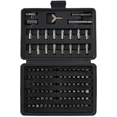 Set 100 biti si adaptor Heinner CTSM012, material chrome-vanadium