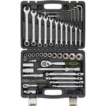 Trusa multifunctionala 77 piese Heinner CTSM016, material chrome-vanadium Trusa multifunctionala 77 piese Heinner CTSM016, material chrome-vanadium