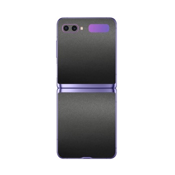 Folie Protectie Carbon Skinz pentru Samsung Galaxy Z Flip - Negru Mat, Skin Adeziv Full Body Cover pentru Carcasa