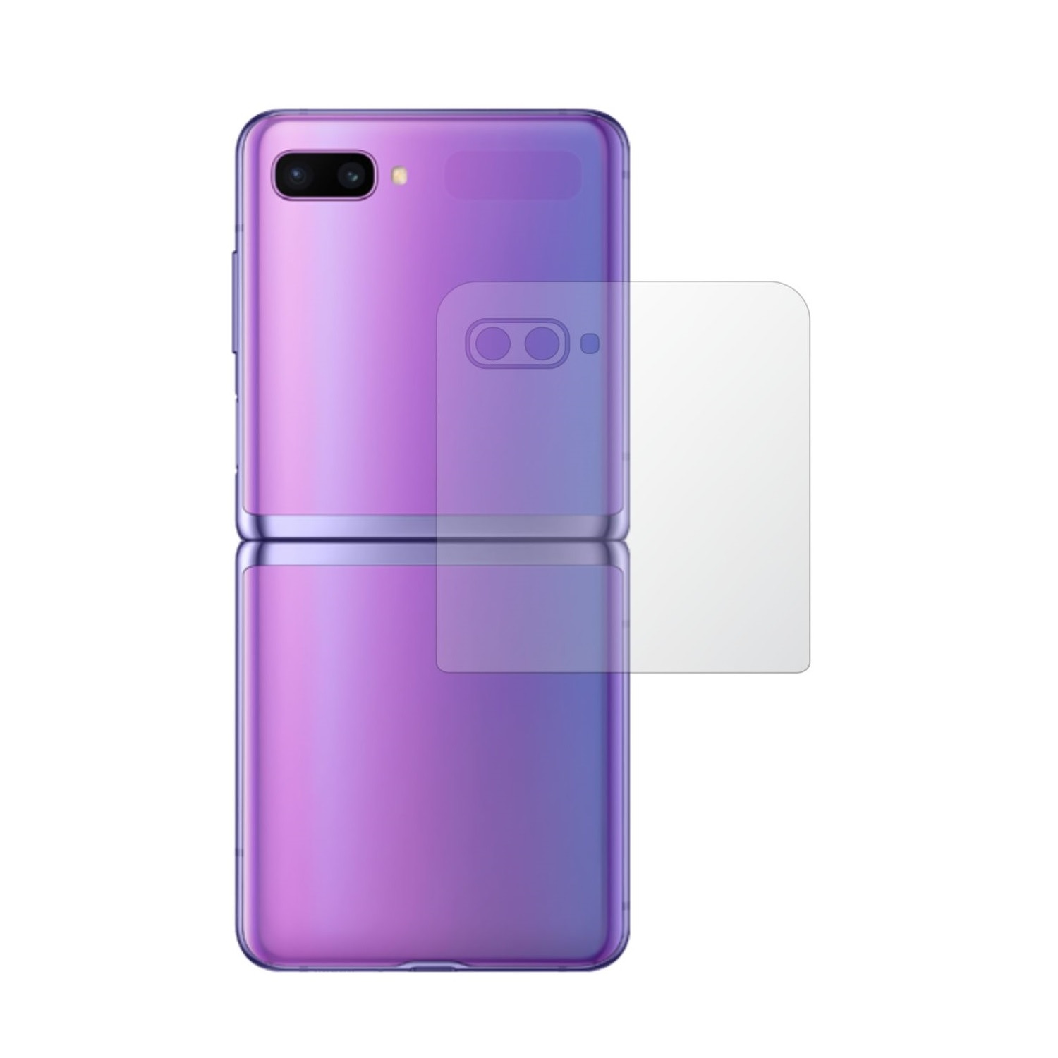 Set 2X Folie Protectie Ecran Invisible Skinz HD pentru Samsung Galaxy Z Flip - Folie Siliconica Ultra-Clear cu Acoperire Totala, Adeziva si Flexibila