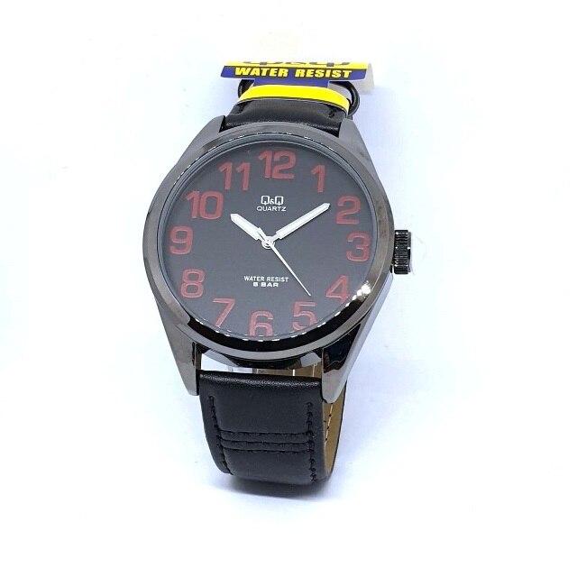 Ceas barbatesc Q&Q Q736J811Y Black Red Big Dial