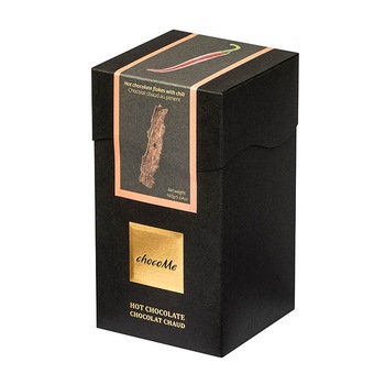 Ciocolata calda artizanala neagra chocoMe cu chili 160g Ciocolata calda artizanala neagra chocoMe cu chili 160g