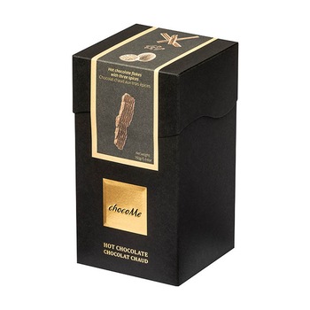 Ciocolata calda artizanala neagra chocoMe cu condimente 160g Ciocolata calda artizanala neagra chocoMe cu condimente 160g