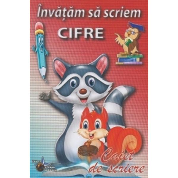 Invatam sa scriem cifre - Caiet de scriere