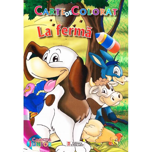 La ferma - Carte de colorat