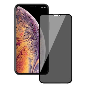 Folie protectie Privacy Premium iPhone 13 Pro Max, Full Cover Black 6D, Full Glue, Sticla securizata Negru Compatibil cu Apple iPhone 13 Pro Max