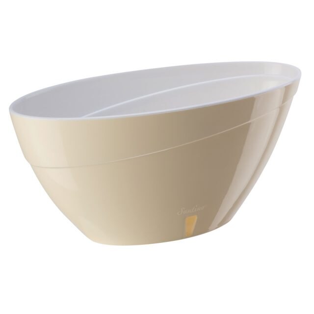 Ghiveci Calipso , 2L, crem cu alb