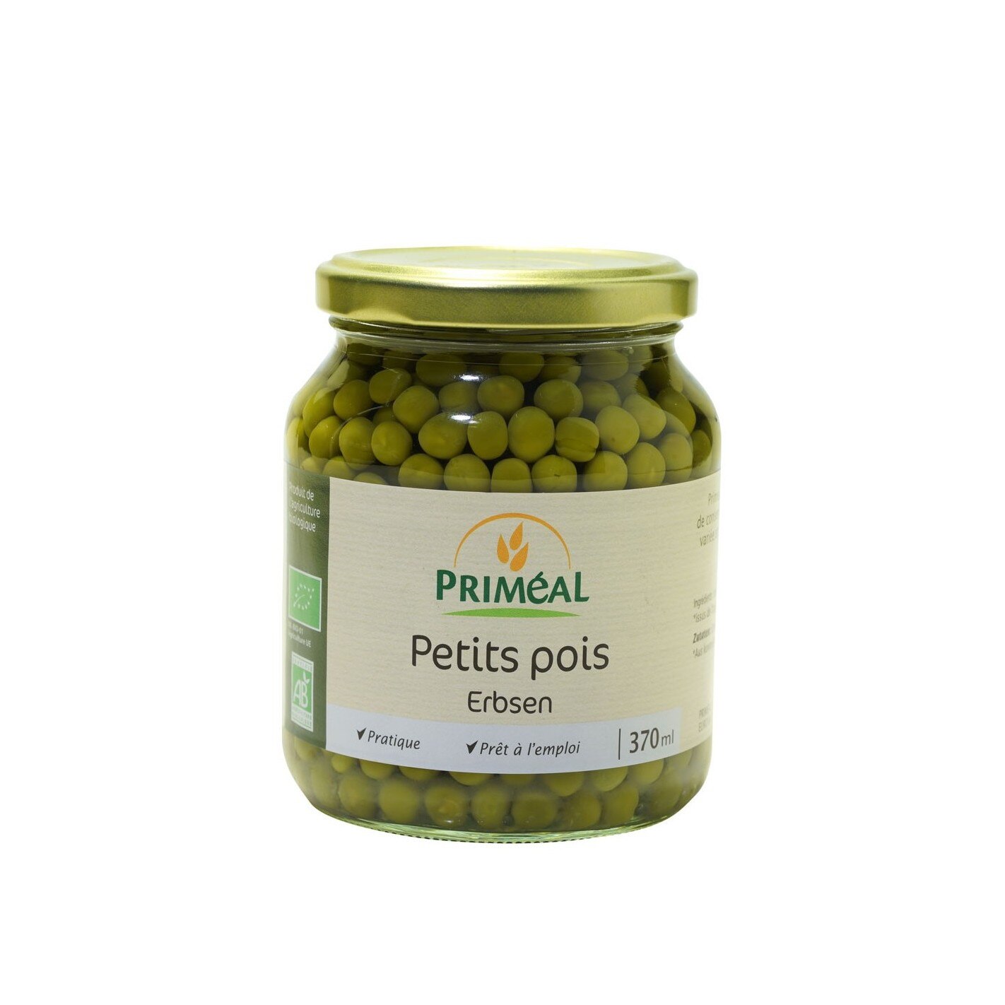 Mazare fina bio la borcan, Primeal, 370ml